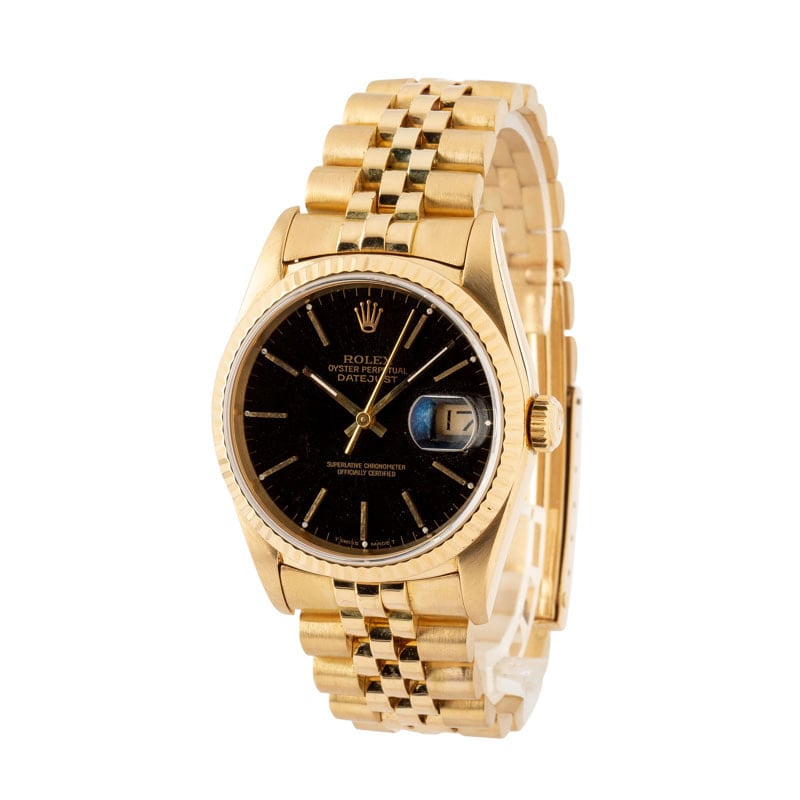 Rolex Datejust 16238 Yellow Gold Jubilee