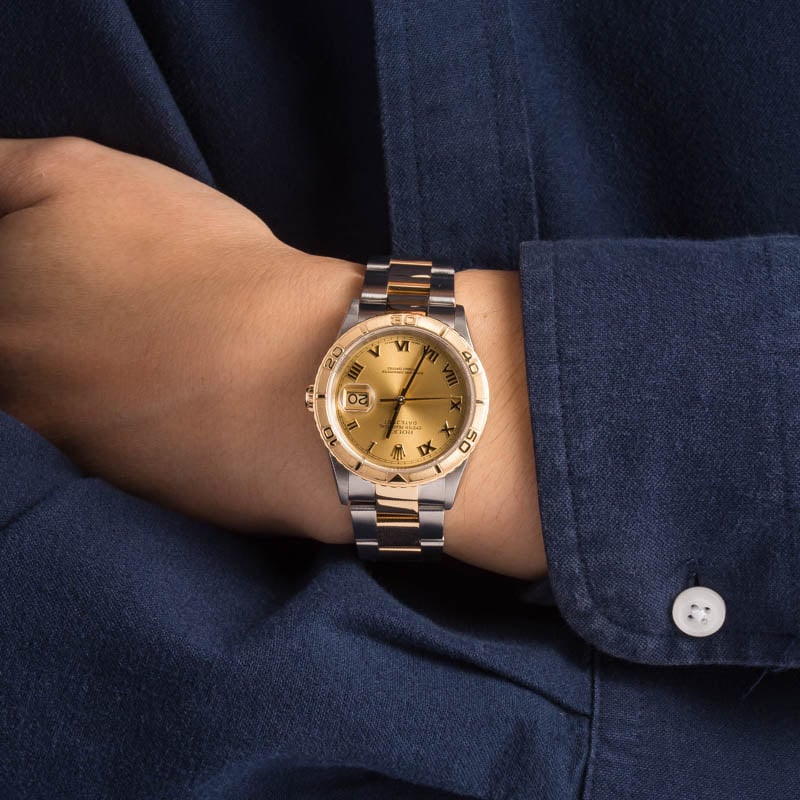 Rolex Two-Tone Datejust Thunderbird 16263 Oyster