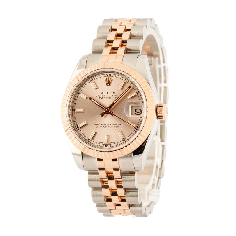 Ladies Rolex Datejust 178271 Two Tone Everose Jubilee