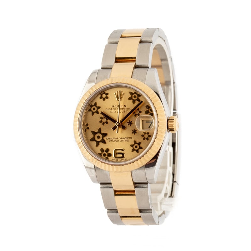 Mid-Size Rolex Datejust 178273 Two Tone Oyster