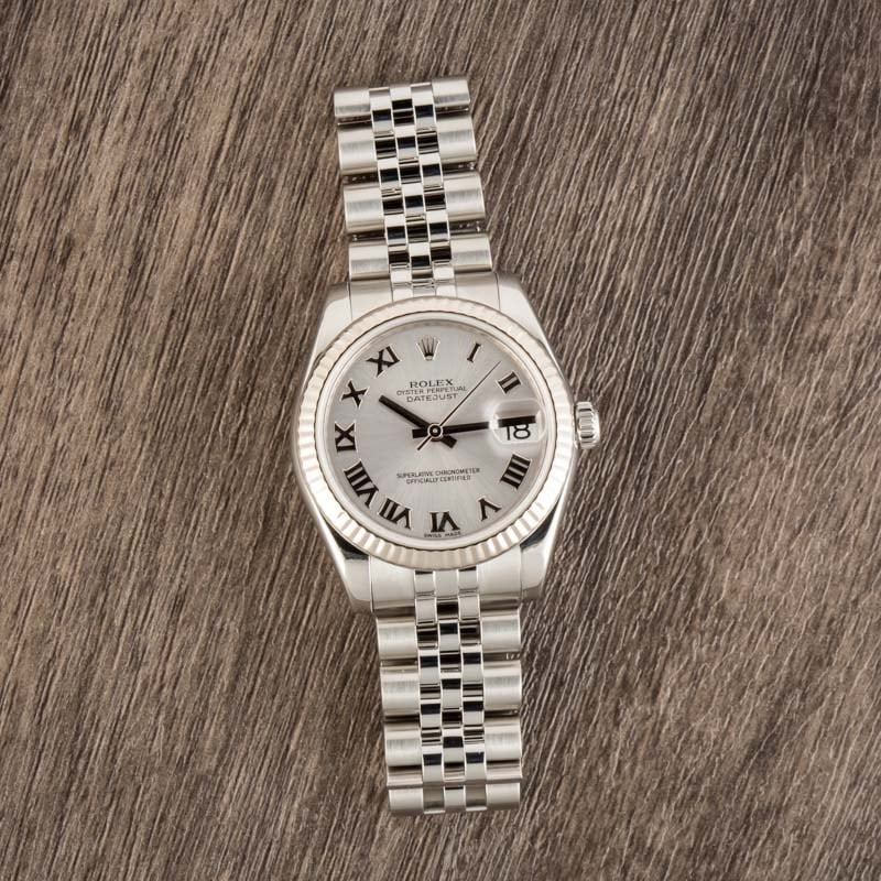 Pre Owned Rolex Datejust 178274 Silver Roman Dial