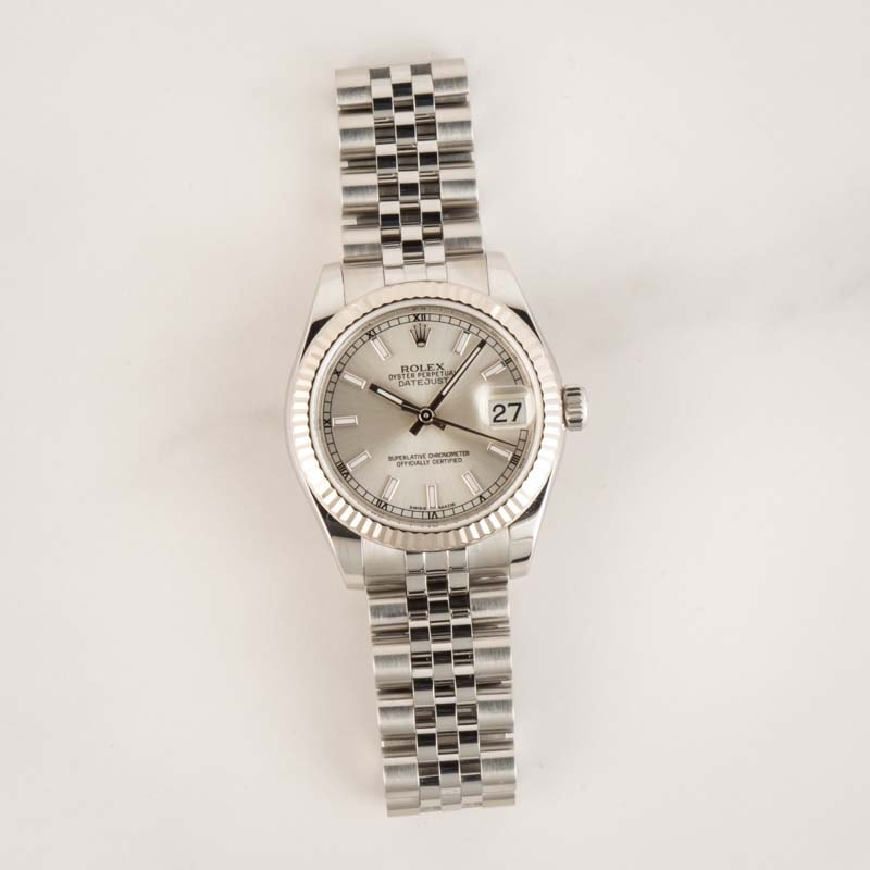 Mid-Size Rolex Datejust 178274 Silver Dial