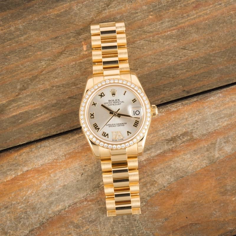 Ladies Rolex Datejust 178288 18k Yellow Gold