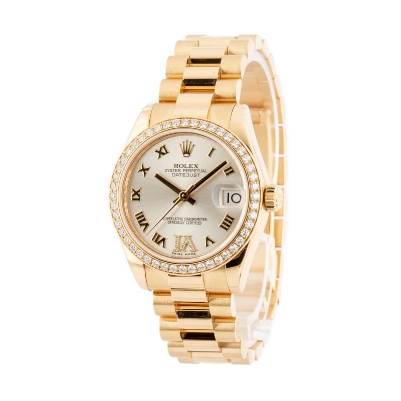 Ladies Rolex Datejust 178288 18k Yellow Gold