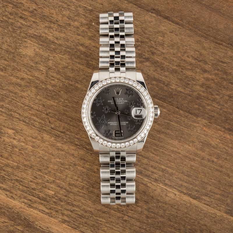 Rolex Datejust 31 Diamond 178384 Floral Motif