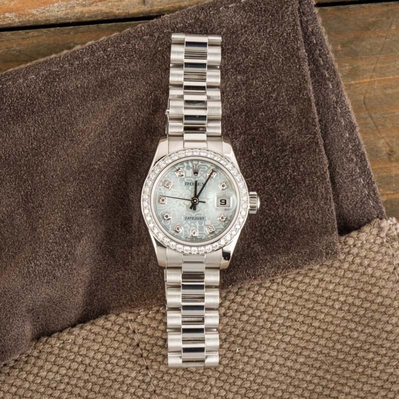 Ladies Rolex President 179136 Platinum