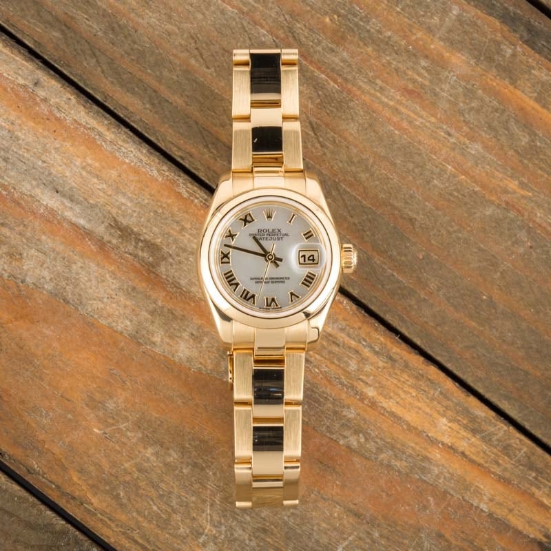 Pre-owned Rolex Ladies Datejust Pearl Dial