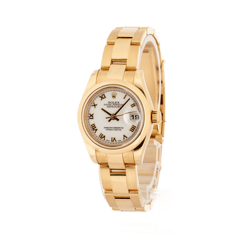 Used Rolex Gold Ladies Datejust 179168