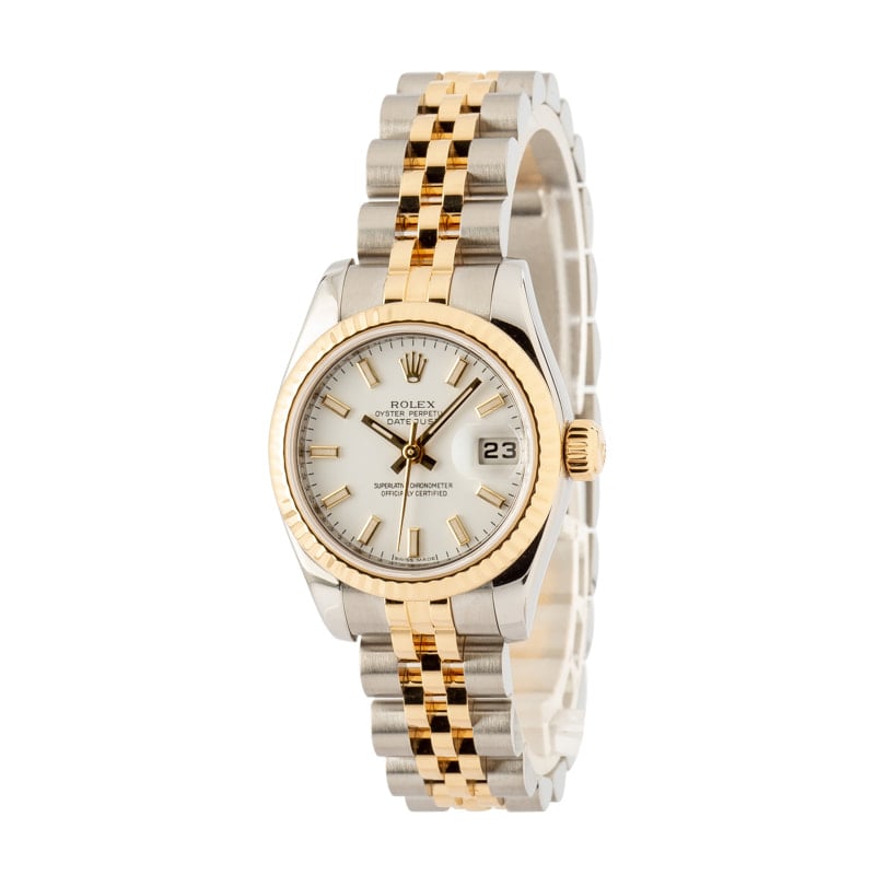 Ladies Rolex Datejust 179173 White Dial