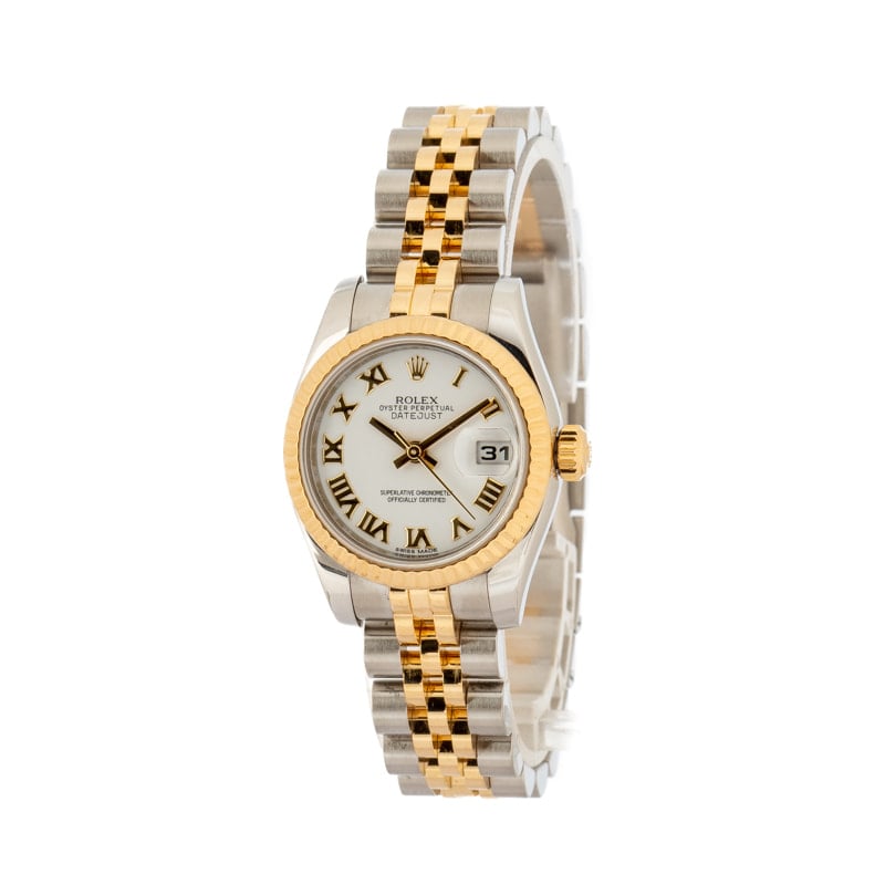 Ladies Rolex Datejust 179173 White Dial