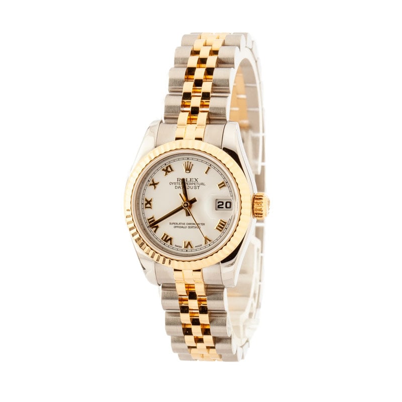 Ladies Rolex Datejust 179173 White Dial