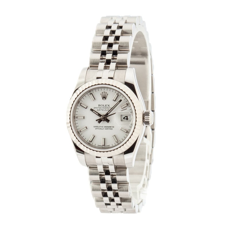 Rolex Ladies Datejust 179174 White Dial