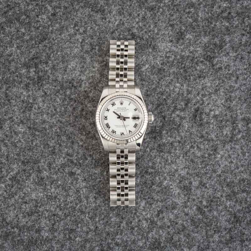 Rolex Lady-Datejust 179174 White Roman