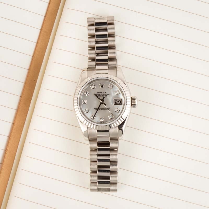 Ladies Rolex Datejust 179179 Diamond Dial