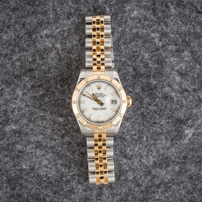 Ladies Rolex Datejust 179313 Diamond Bezel