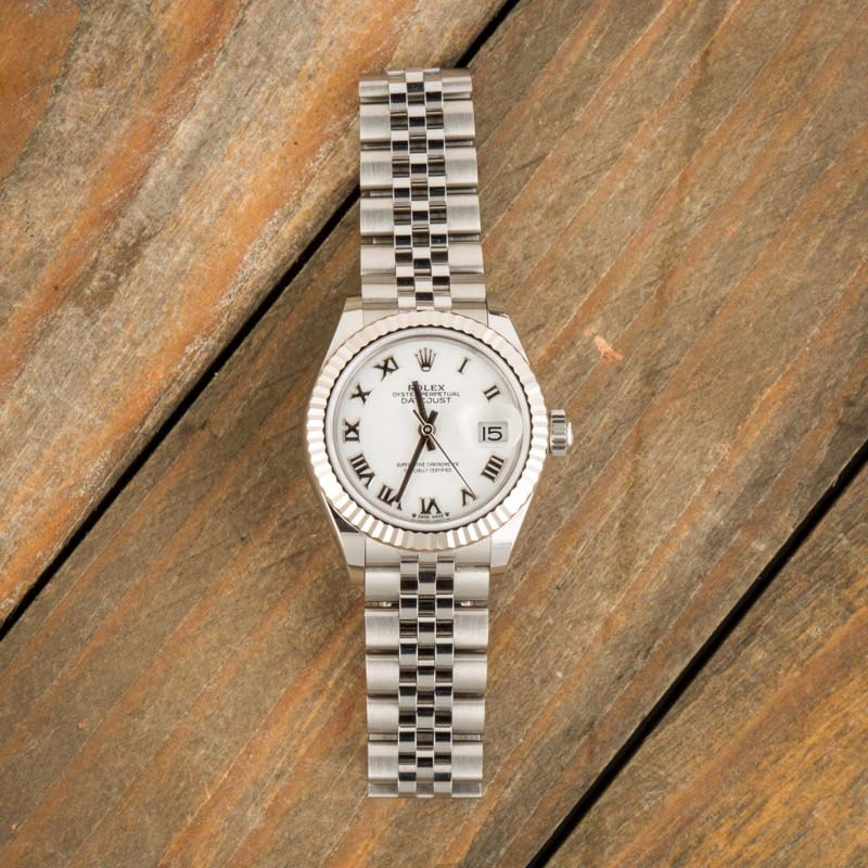 Pre-Owned Rolex Datejust 279174 White Roman Dial