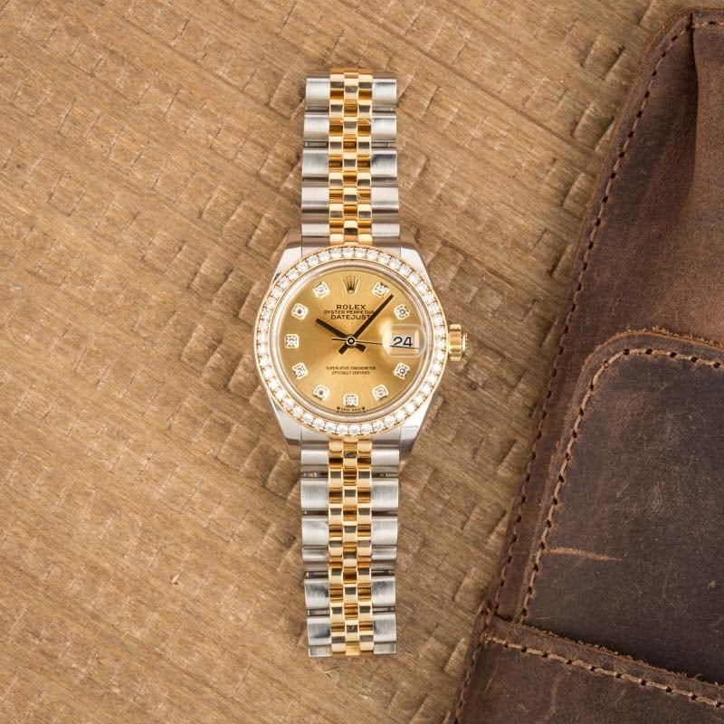 Ladies Rolex Datejust 279383 Stainless Steel & 18k Yellow Gold