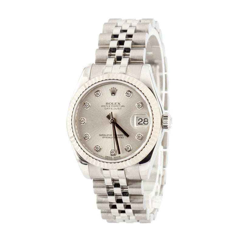 Lady Rolex Datejust 178274 Silver Dial