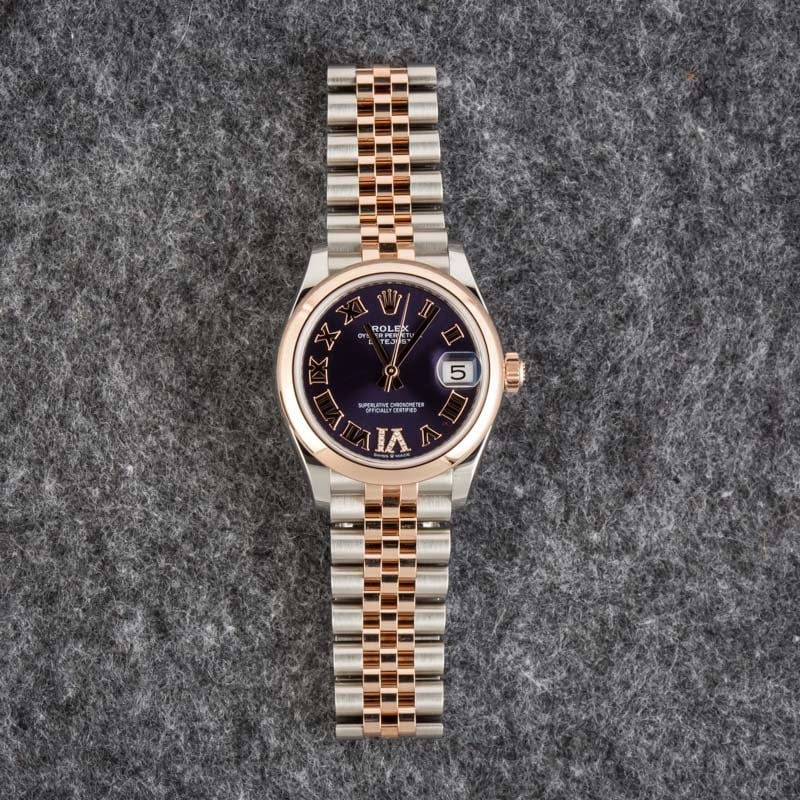 Womens Rolex Datejust 278241 Aubergine Dial