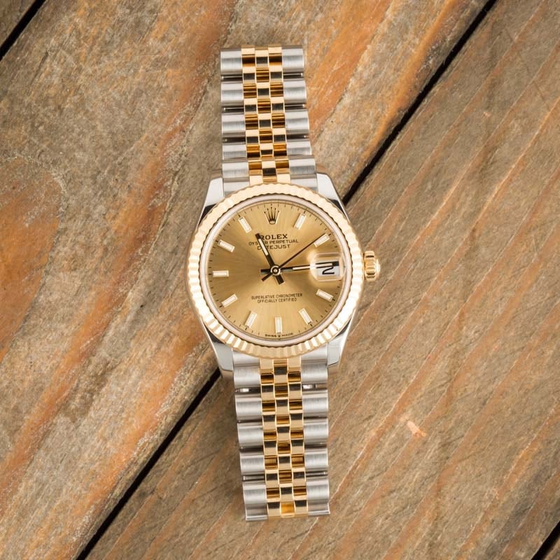 Ladies Rolex Datejust 278273 Stainless Steel & 18k Yellow Gold