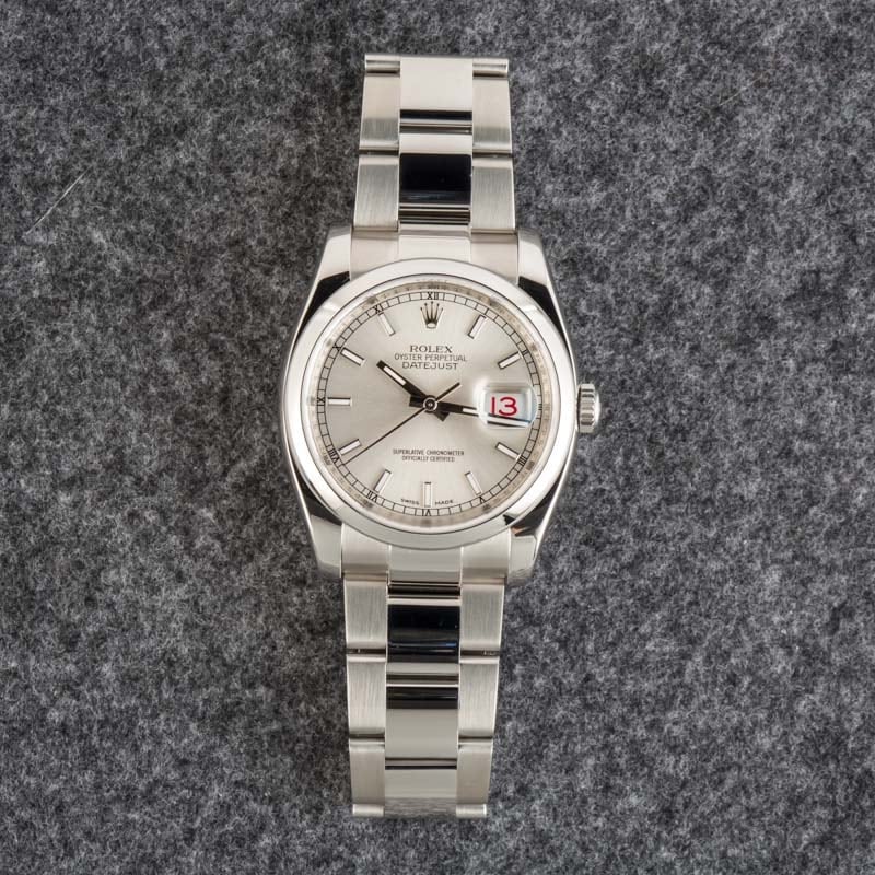 Pre-Owned Rolex Datejust 116200 Silver Index