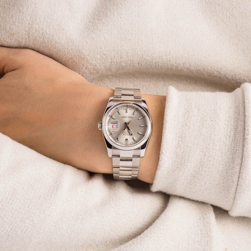 Pre-Owned Rolex Datejust 116200 Silver Index