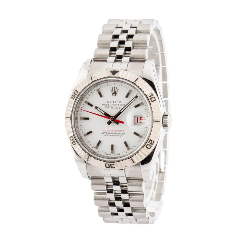 Rolex Datejust 116264 White Dial Thunderbird