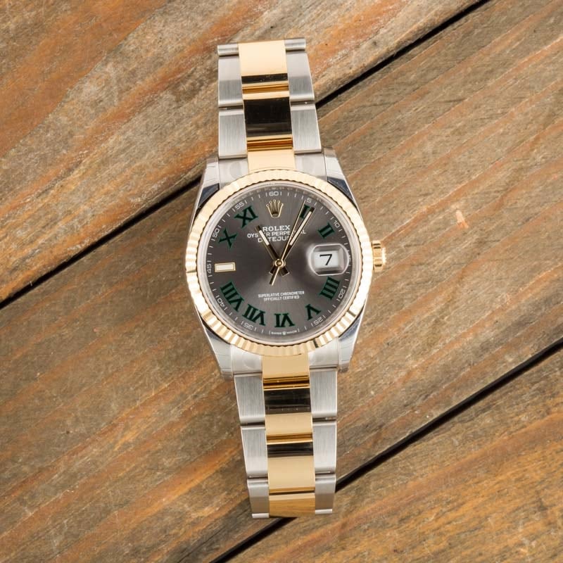 Pre-owned Rolex Datejust 126233 Wimbledon Dial