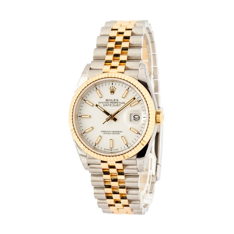 Rolex Datejust 126233 White Luminous Dial