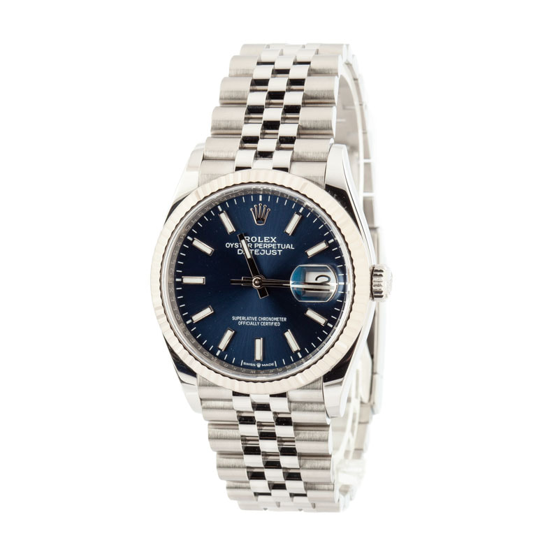 Rolex Datejust ref 126234 Blue Dial