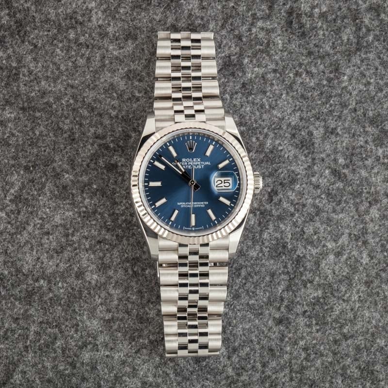 Rolex Datejust ref 126234 Blue Dial