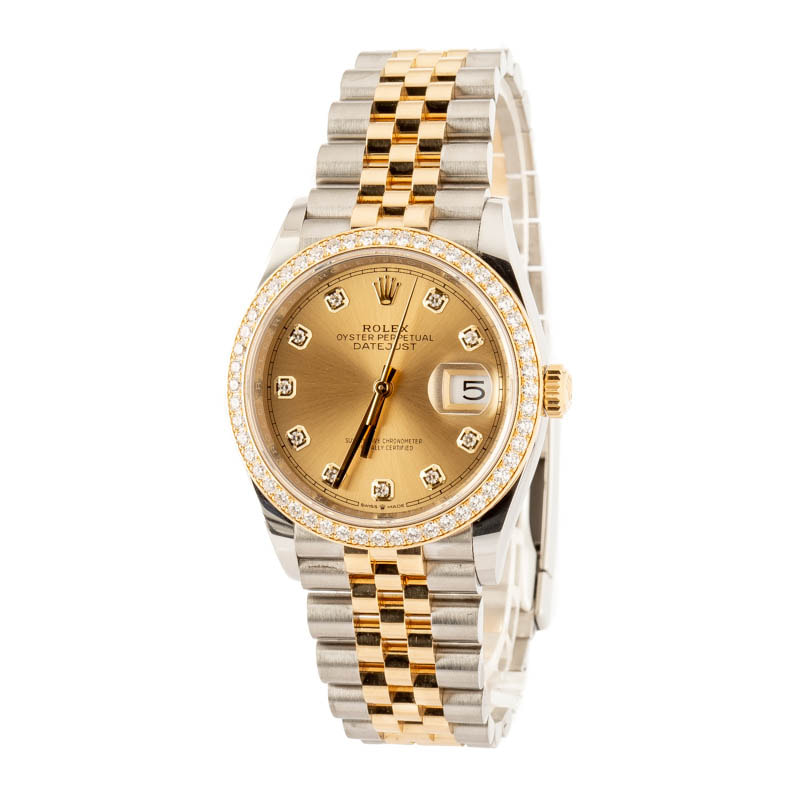 Rolex Datejust 36 Ref 126283 Stainless Steel & 18k Yellow Gold