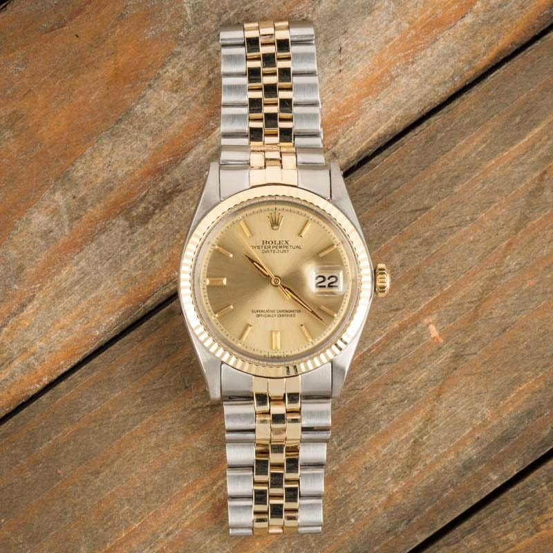 Rolex Datejust 1600 Champagne Dial