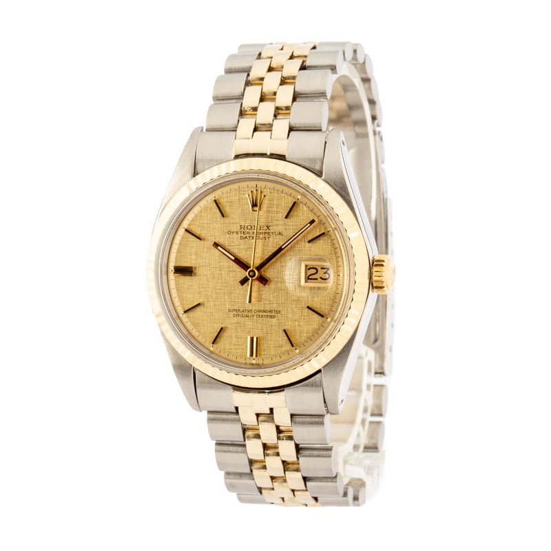 Rolex Datejust 1601 Champagne Linen Dial