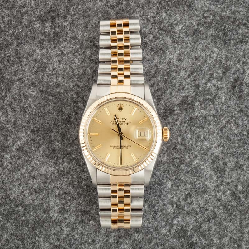 Used Rolex Datejust 16013 Champagne