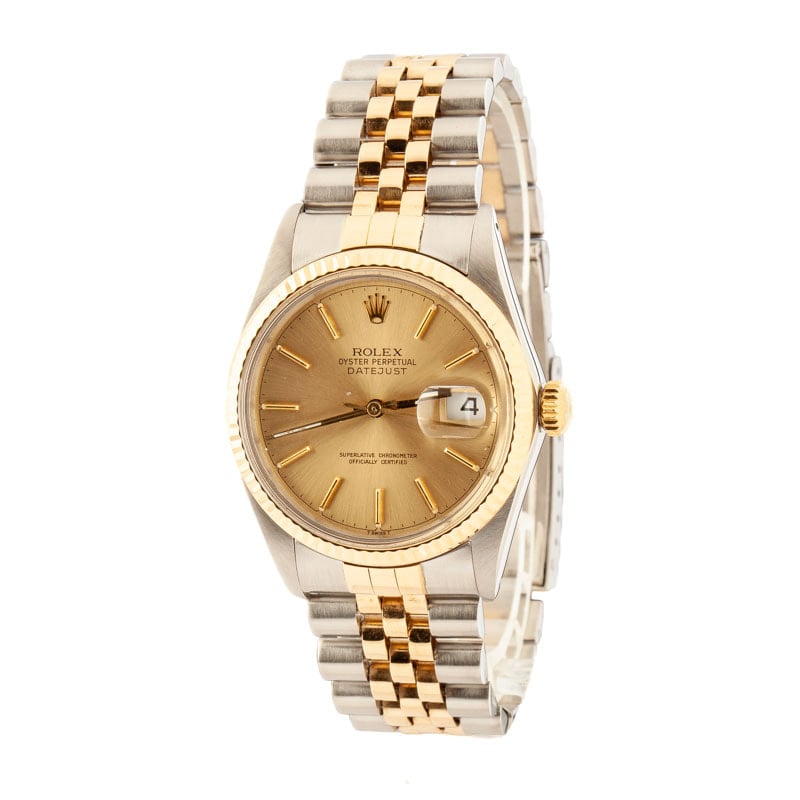 Used Rolex Datejust 16013 Champagne