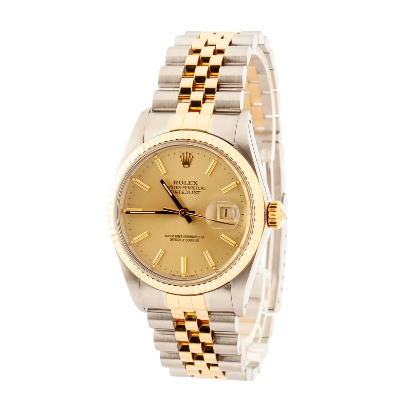 Used Rolex Datejust 16013 Champagne