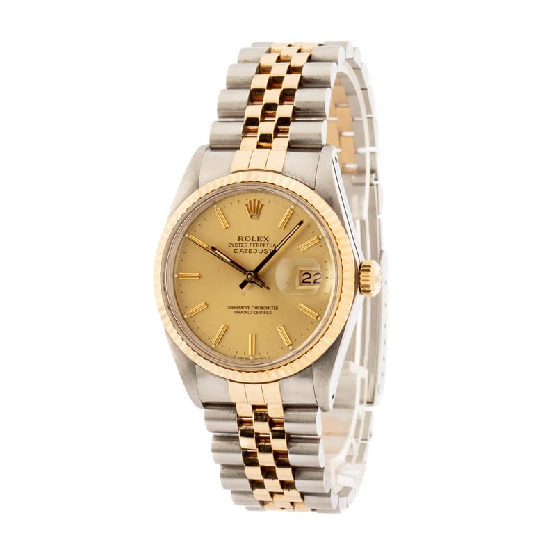 Rolex Datejust ref 16013 Champagne Dial