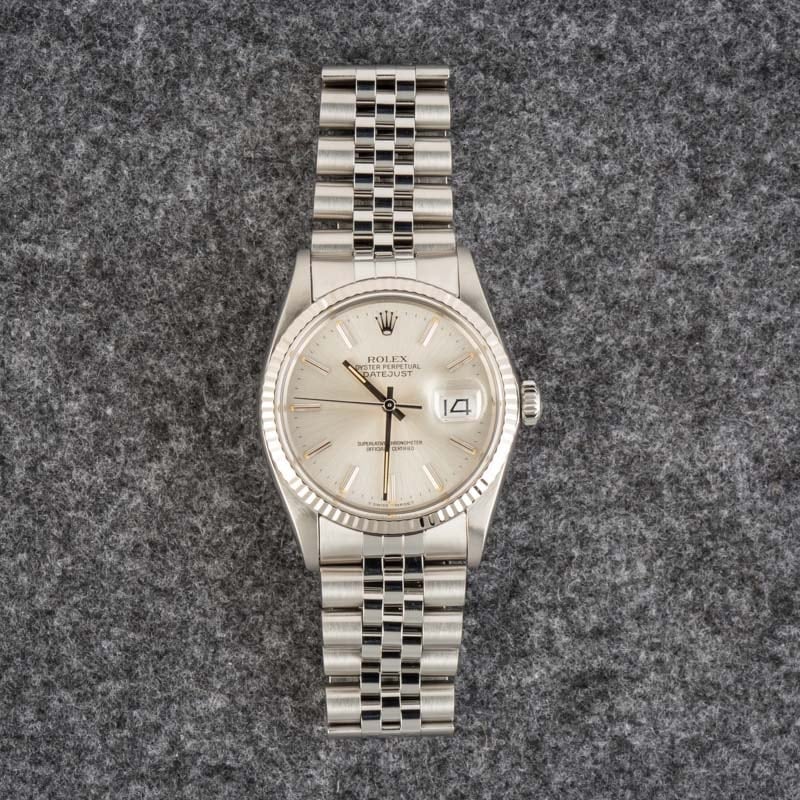 Rolex Datejust 16014 Silver Dial