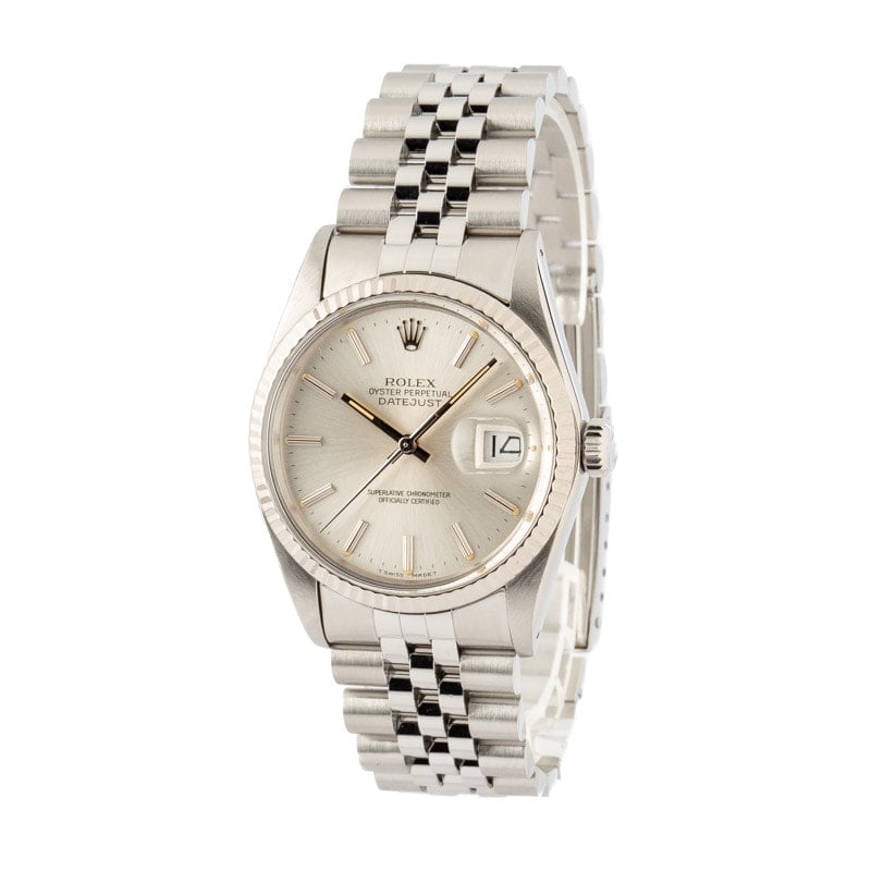 Rolex Datejust 16014 Silver Dial