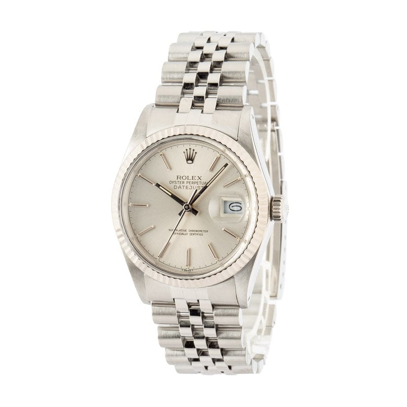 Rolex Datejust 16014 Silver Dial