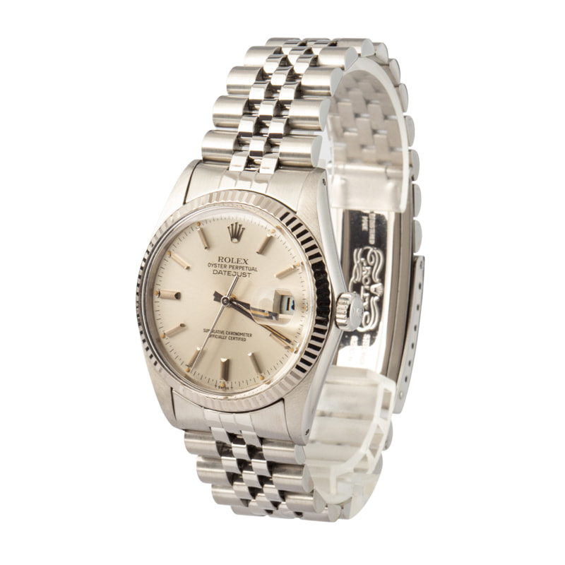 Used Rolex Datejust 16014 Silver Dial