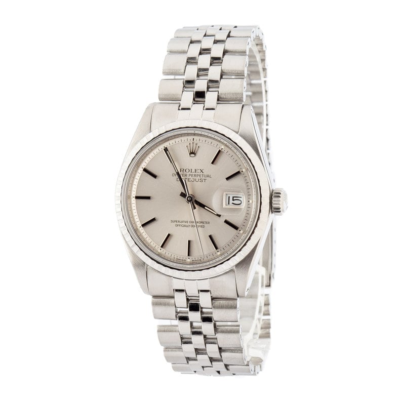 Pre-Owned Rolex Datejust 1603 Silver Dial