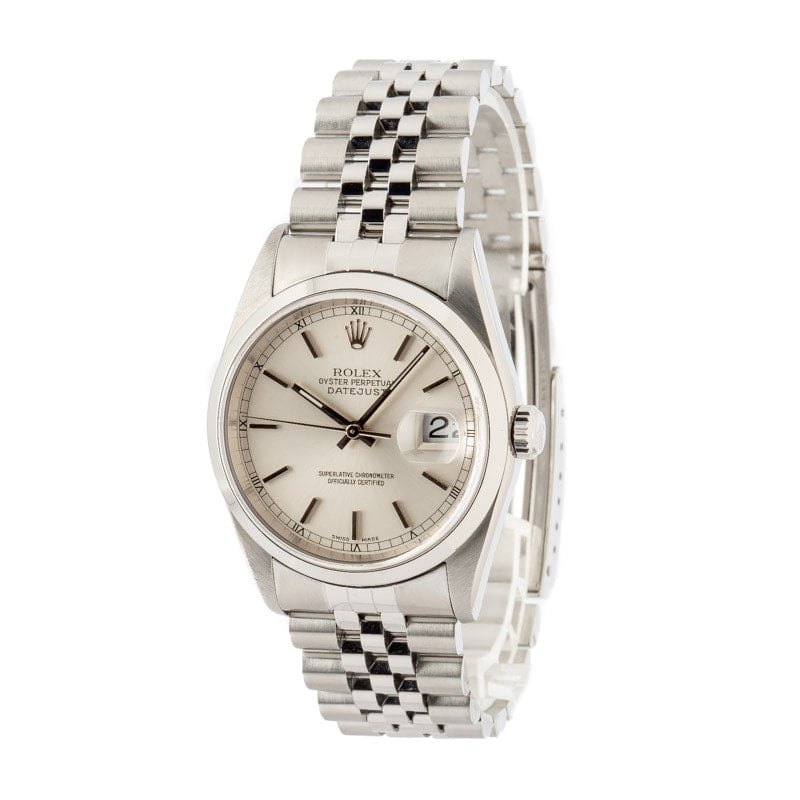 Rolex Datejust 16200 Silver Dial