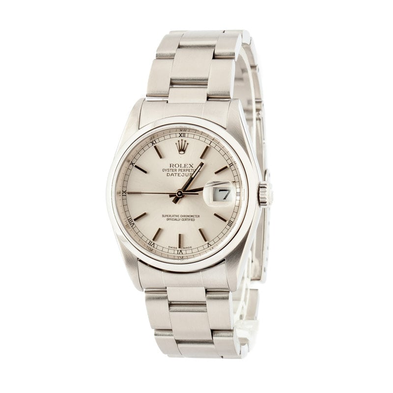 Rolex Datejust 16200 Silver Dial