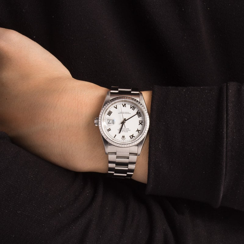 Rolex Datejust 16220 White Dial