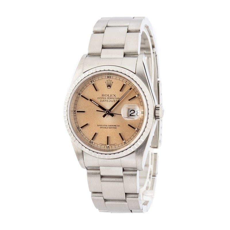 Rolex Datejust Ref 16220 Stainless Steel Oyster