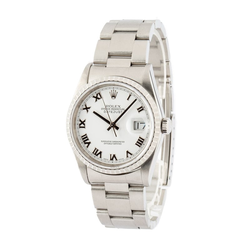 Rolex Datejust 16220 White Dial