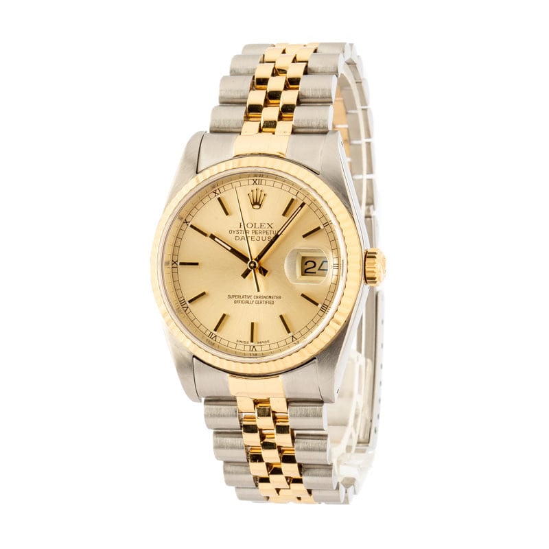 Rolex Datejust ref 16233 Two Tone Jubilee