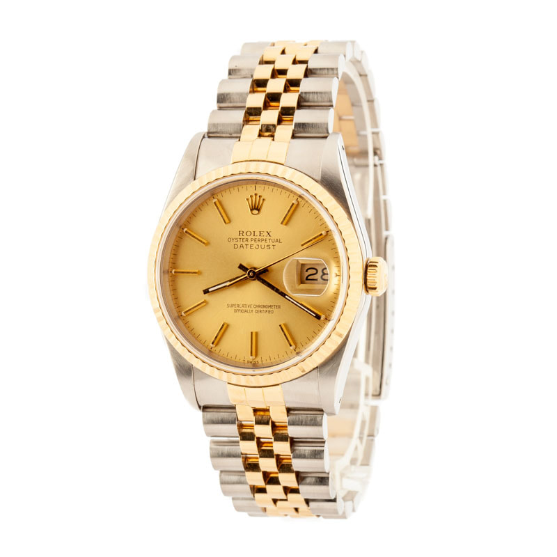 Rolex Datejust ref 16233 Champagne Dial